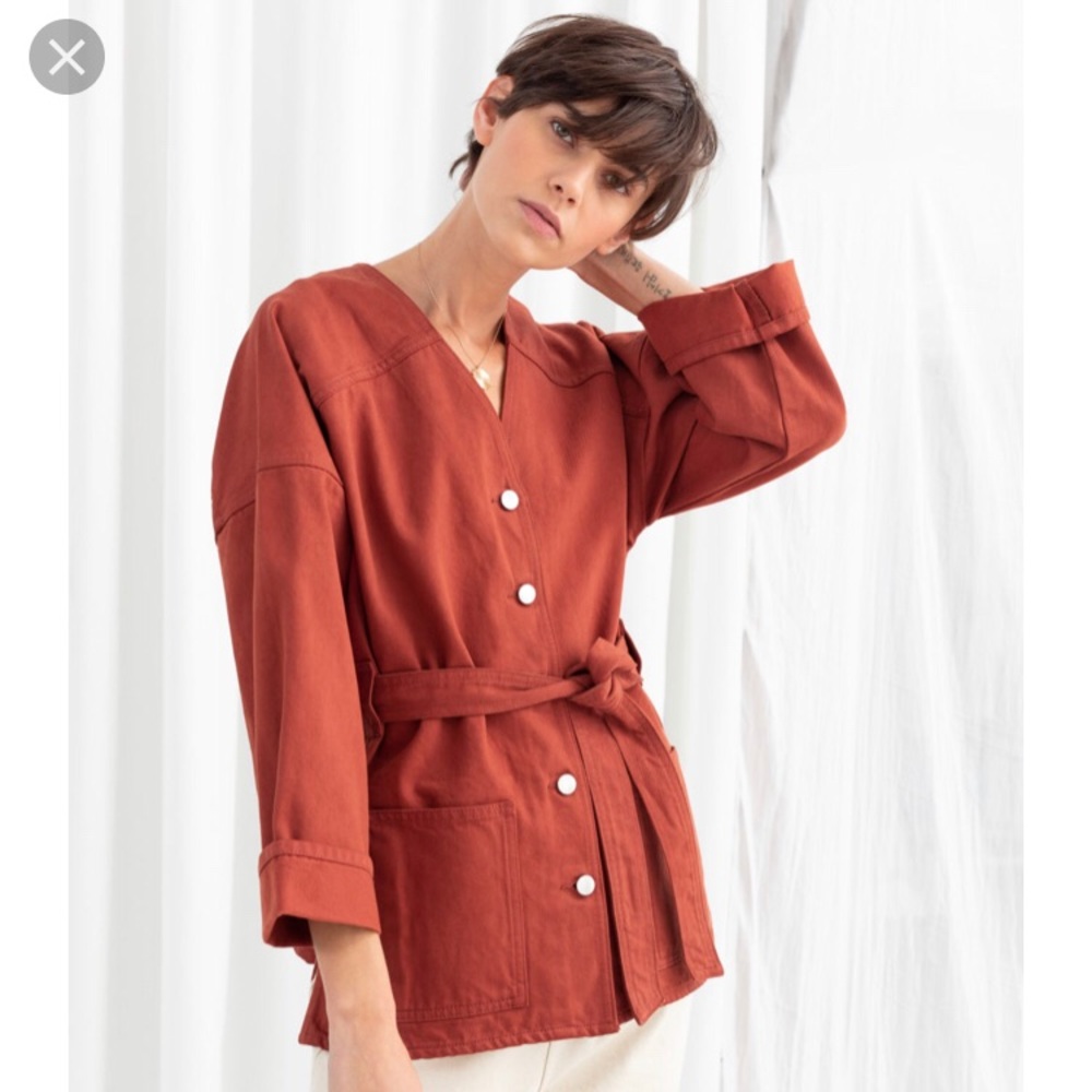 And Other Stories Belted Denim Jacket